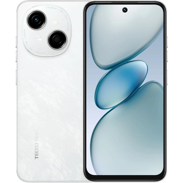 Мобильный телефон Tecno Spark Go 1 2024 Android 4/128 Гб белый KL4 128+4 GLITTERY WHITE